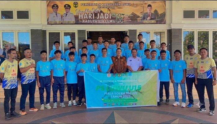 Tim Sepak Bola U-15 Dilepas Sekda untuk Berlaga di Tingkat Provinsi