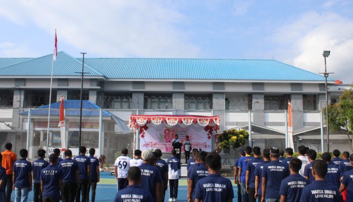 Lapas Palopo Semarakkan HUT RI ke-81 dengan Pekan Olahraga dan Lomba Tradisional